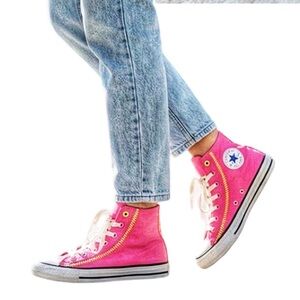 CONVERSE ALL-STAR CHUCK’S  Eva Lift Astral Pink High Top Platform Sneakers 8.5